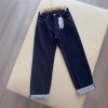 Make your legs look straight! Fleece, thickened, brushed, slimming, narrow straight-leg wide-leg jeans, red-eared jeans, women's winter F101212 Specification image